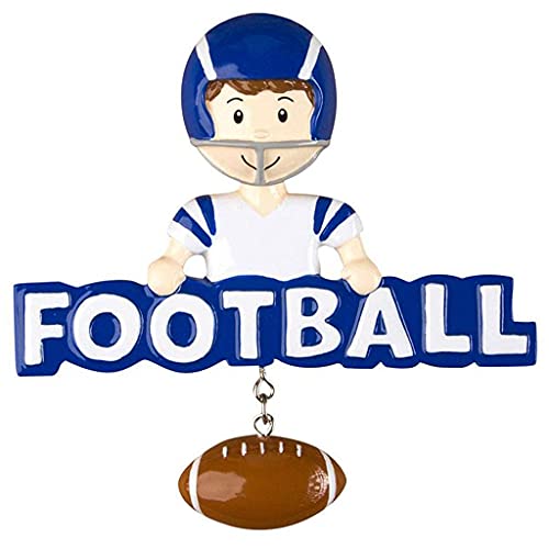 Football Player Personalized Ornament (Football World)