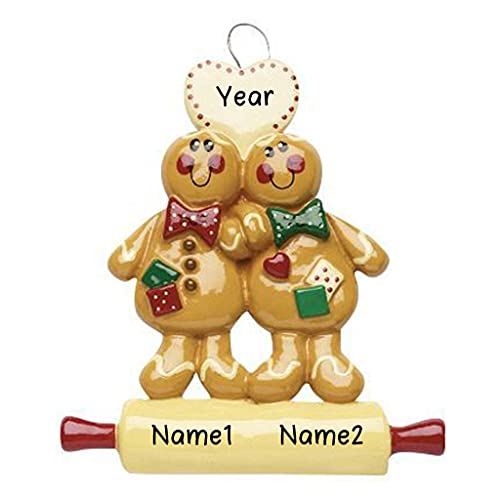 Gingerbread Couple Personalized Ornament Default Title