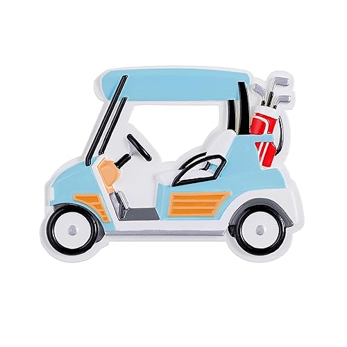Golf Cart Personalized Christmas Tree Ornament