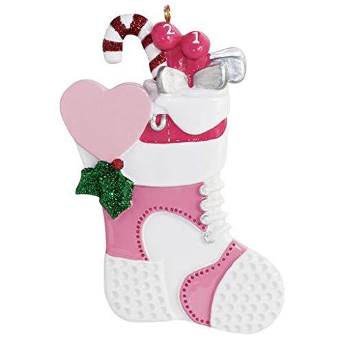 Golf Stocking Personalized Ornament (Woman)
