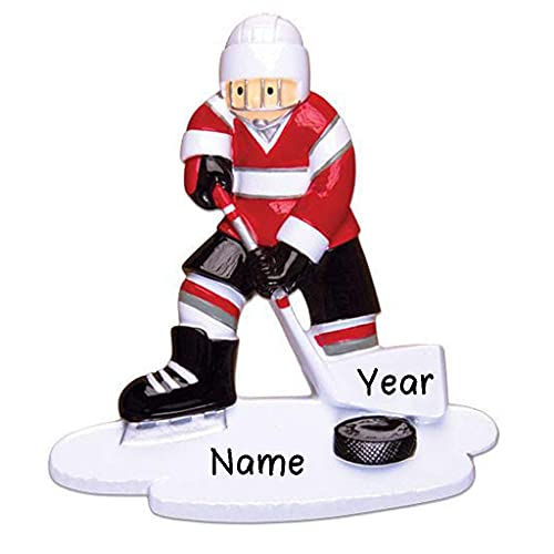 Hockey Player Personalized Ornament