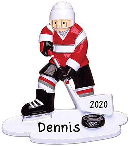 Hockey Player Personalized Ornament