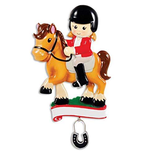 Horse Rider Personalized Ornament