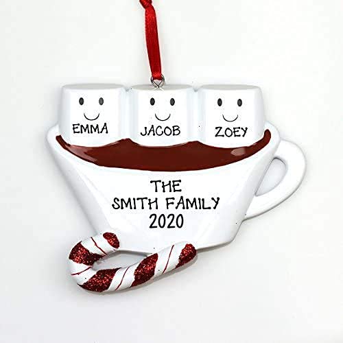 Hot Chocolate with Marshmallows Family Ornament