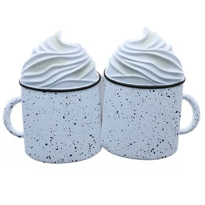 Hot Cocoa with Whipped Cream Personalized Christmas Ornament (Family of 2)