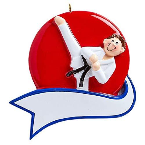 Karate Boy Personalized Ornament