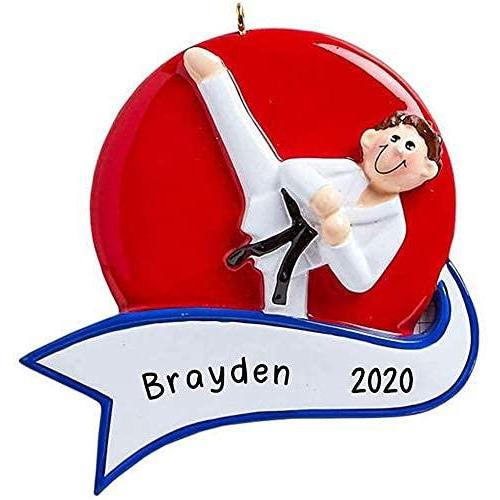 Karate Boy Personalized Ornament