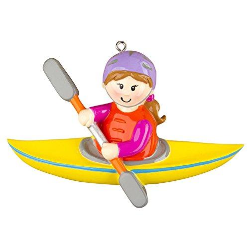 Kayak Female Personalized Ornament Default Title