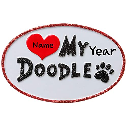 Love My Doodle Personalized Ornament for Pets Default Title