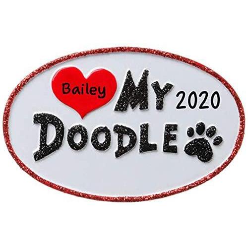 Love My Doodle Personalized Ornament for Pets