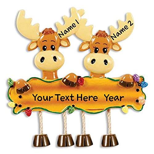 Moose Family Personalized Ornament (Family of 2) Default Title