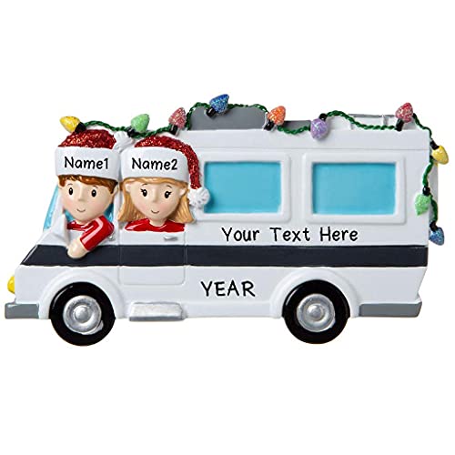 Motor Home Vacation RV Family Ornament - Family of 2