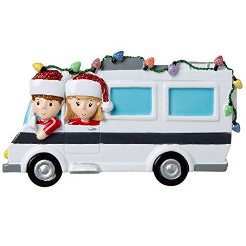 Motor Home Vacation RV Family Ornament - Family of 2