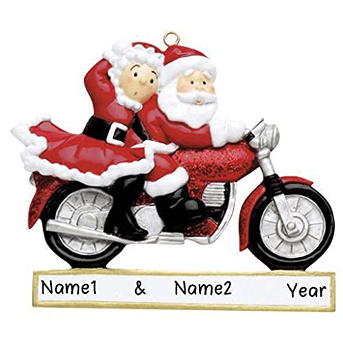 Motorcycle Couple Personalized Ornament Default Title