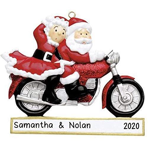Motorcycle Couple Personalized Ornament