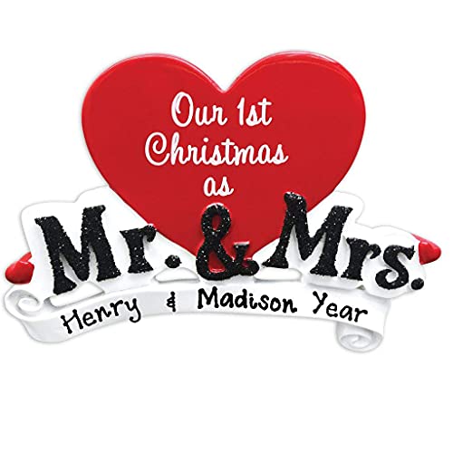 Mr & Mrs Couple Personalized Ornament Default Title