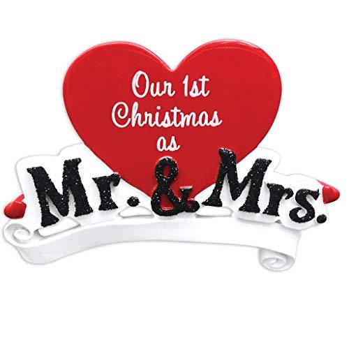 Mr & Mrs Couple Personalized Ornament