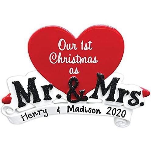 Mr & Mrs Couple Personalized Ornament