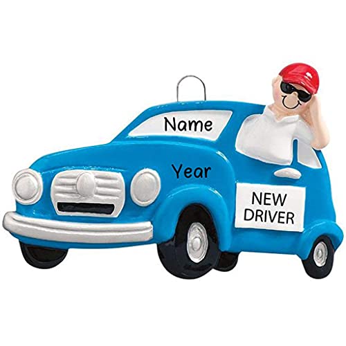 New Driver Boy Personalized Ornament Default Title