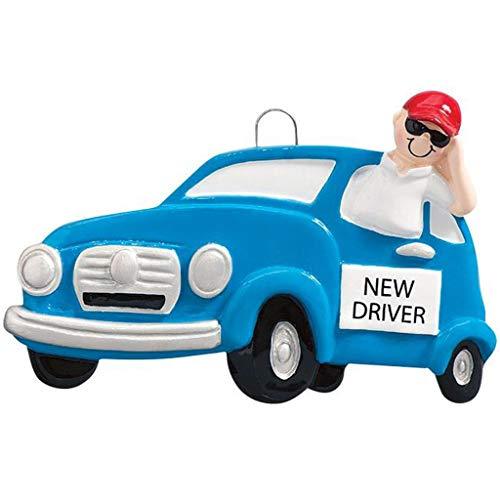 New Driver Boy Personalized Ornament