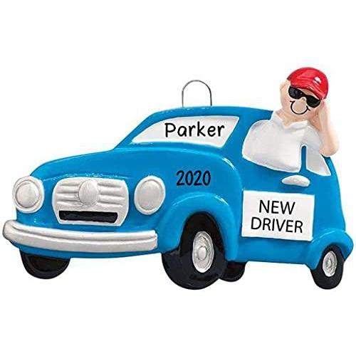 New Driver Boy Personalized Ornament
