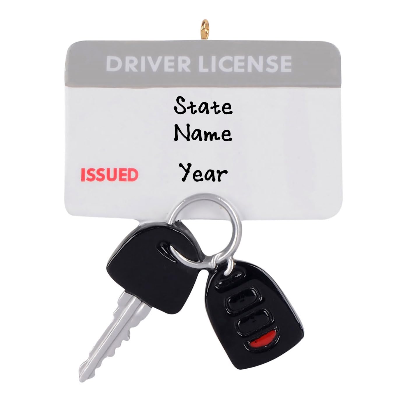 New Driver's License Girl/Boy Personalized Ornament (Grey)