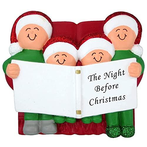 Night Before Family Ornament (Family of 4)