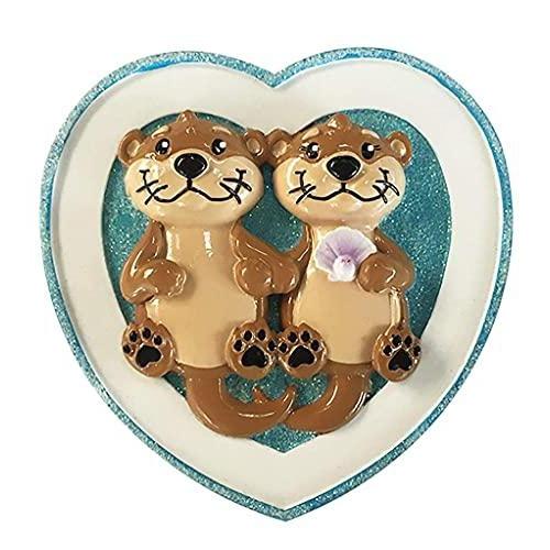Otter Family Ornament (Family of 2)