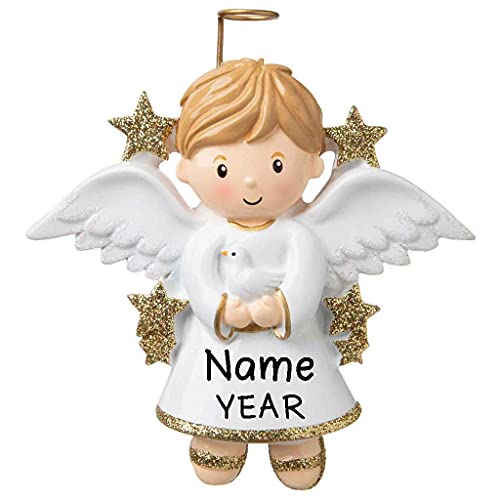 Personalized Angel Ornament (Boy)
