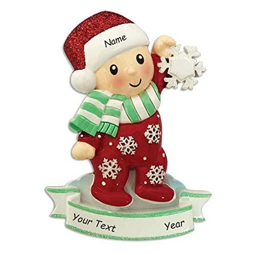 Personalized Baby`s 1st Christmas Ornament (Baby Red) Default Title