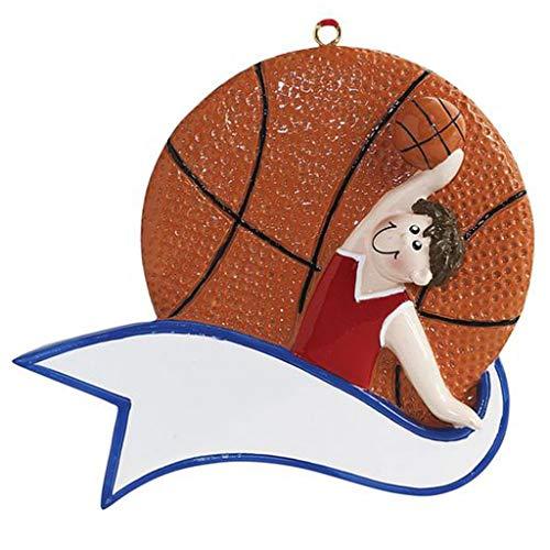 Personalized Basketball Ornament (Basketball/Boy)