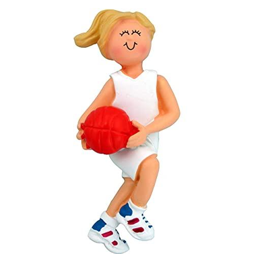 Personalized Basketball Ornament (Female Blonde) Default Title