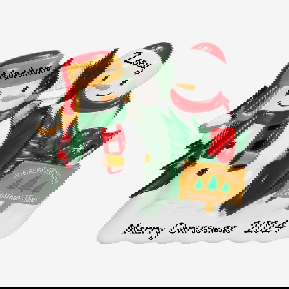 Personalized Christmas Tree Farm Christmas Ornament (Family of 2)