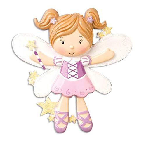Personalized Fairy Ballet Ornament (Pink)