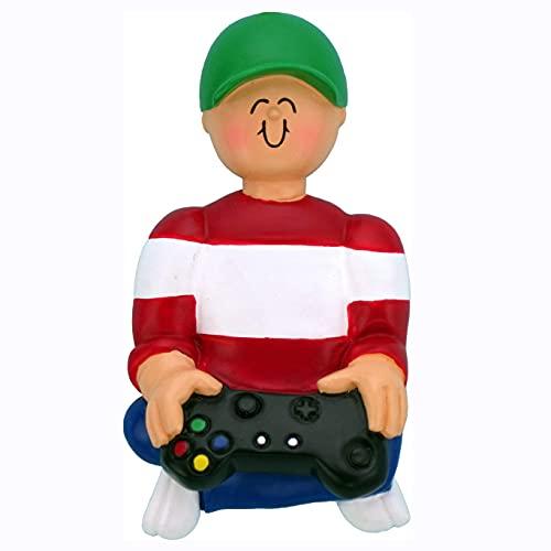 Personalized Gamer Christmas Ornaments (Gamer Kid) Default Title