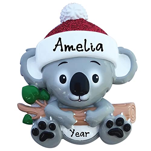 Personalized Koala Joeys Pap Christmas Ornament