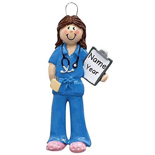 Personalized Nurse Ornament (Woman)