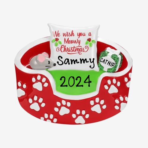 Personalized Ornament Cat Bed