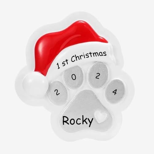 Personalized Paw Print Ornament