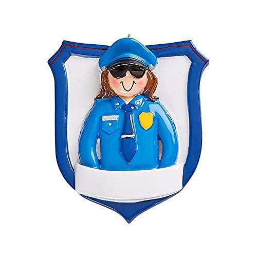 Personalized Police Officer Ornament (Police Woman) Default Title