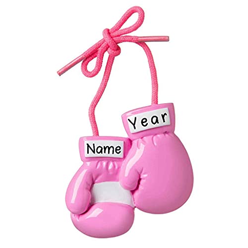 Pink Boxing Gloves Personalized Ornament Default Title