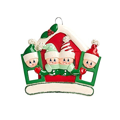 Quarantine Family Ornament (Family of 4) Default Title
