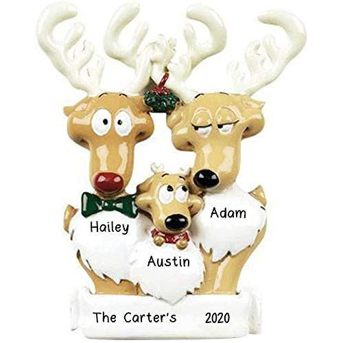 Reindeer Family Ornament (Family of 3)