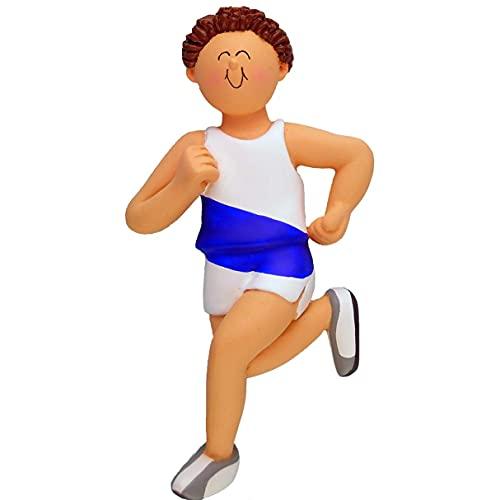 Runner Personalized Ornament (Male Brown) Default Title