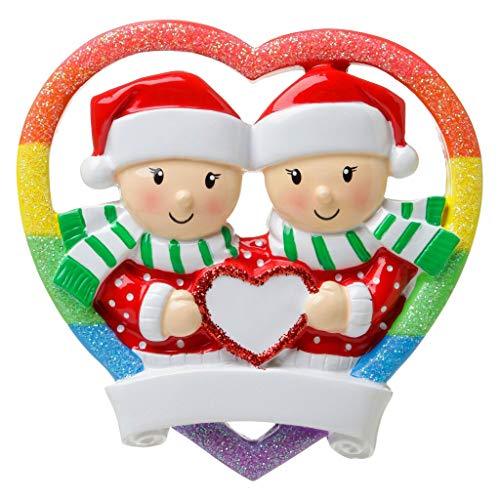 Same Sex Gay Couple Personalized Ornament