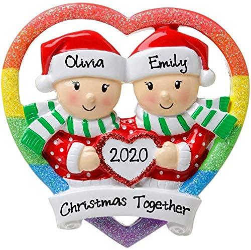 Same Sex Gay Couple Personalized Ornament