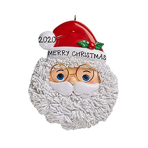 Santa Face Ornament (Santa with Glasses)