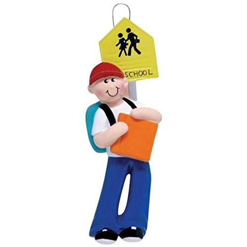 School Boy Personalized Ornament
