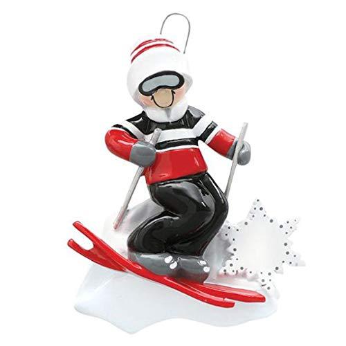 Skiing Boy Personalized Ornament