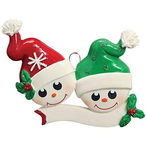 Snow Faces Personalized Ornament